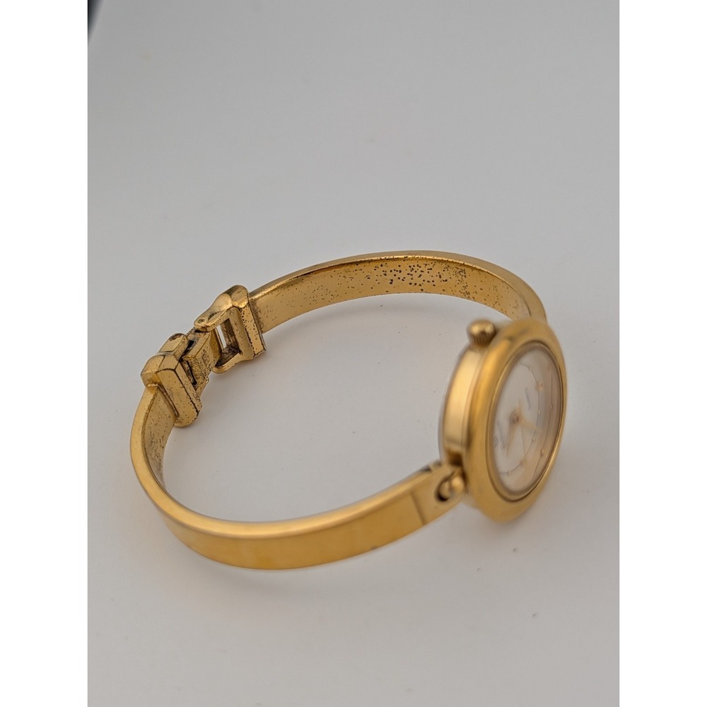 Armitron Watch Women 26mm Case Gold 6.5" Band 25/5462- New Battery - Picture 5 of 7